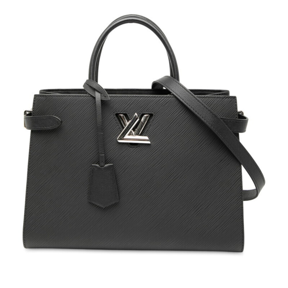 Louis Vuitton Epi Twist Tote Handbag Shoulder Bag Noir Black Leather